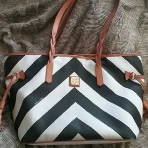 Dooney and Bourke Chevron Bailey Tote